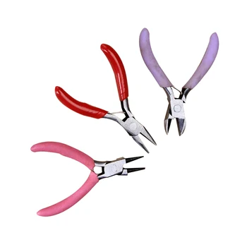 

Set Of 3 Mini Pliers Jewelry Beads Making Beading Making Line Chain Cutter Tools Jewelry Tools Random Color