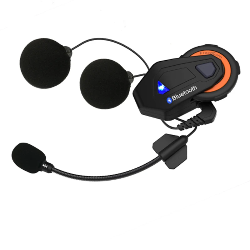  2 pcs Freedconn Brand T-max 1500m motorcycle helmet bluetooth intercom headset 6 riders group talki