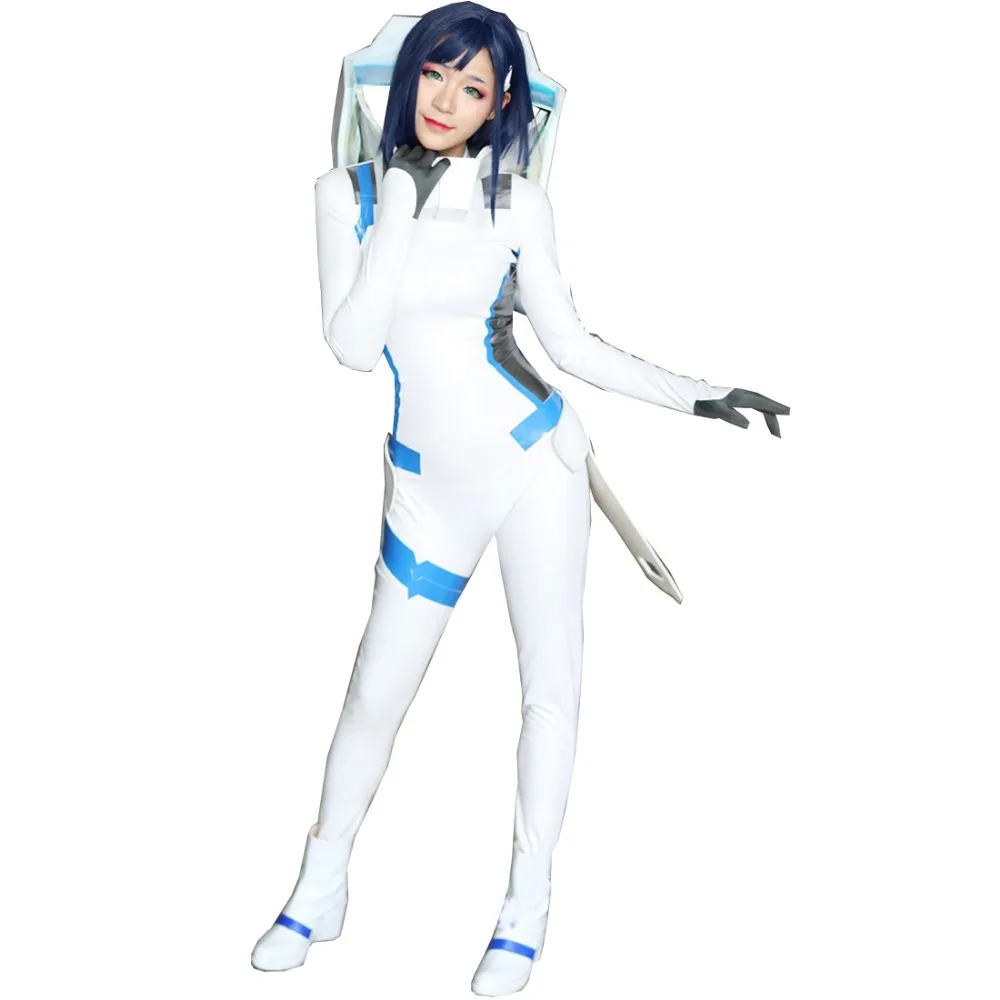 

2018 Zero Two Darling in the Franxx 02 Ichigo Combat Suit Cosplay Costume Custom Made