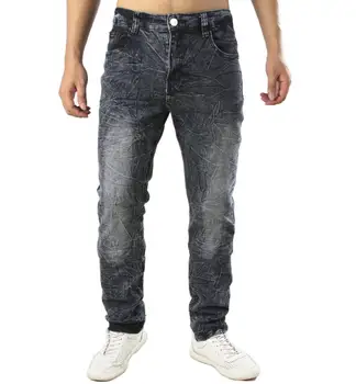 

Men's Casual Snow Wash Gray Jeans High Stretch Denim Stragiht Pants Men Long Trousers Size 40 42 Dropshipping