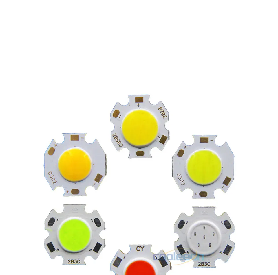 20pcs Red Blue Green White 3W 5W 7W 20mm Round COB LED Chip On Board Lighting Source For Spotlight Downlight DC LED Bulb for DIY (12)