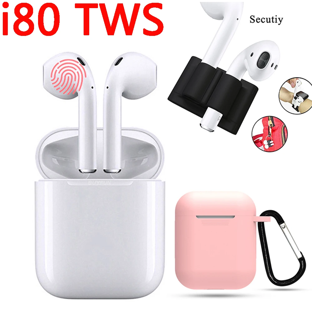 

Pop up Window 1:1 i80 TWS Earbuds Wireless Bluetooth 5.0 earphones Headset EarHook Charging W1 chip PK i20 i30 i60 i30 i10 tws