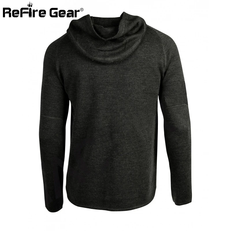 Мужская шерстяная Толстовка ReFire Gear армейская тактическая куртка в стиле