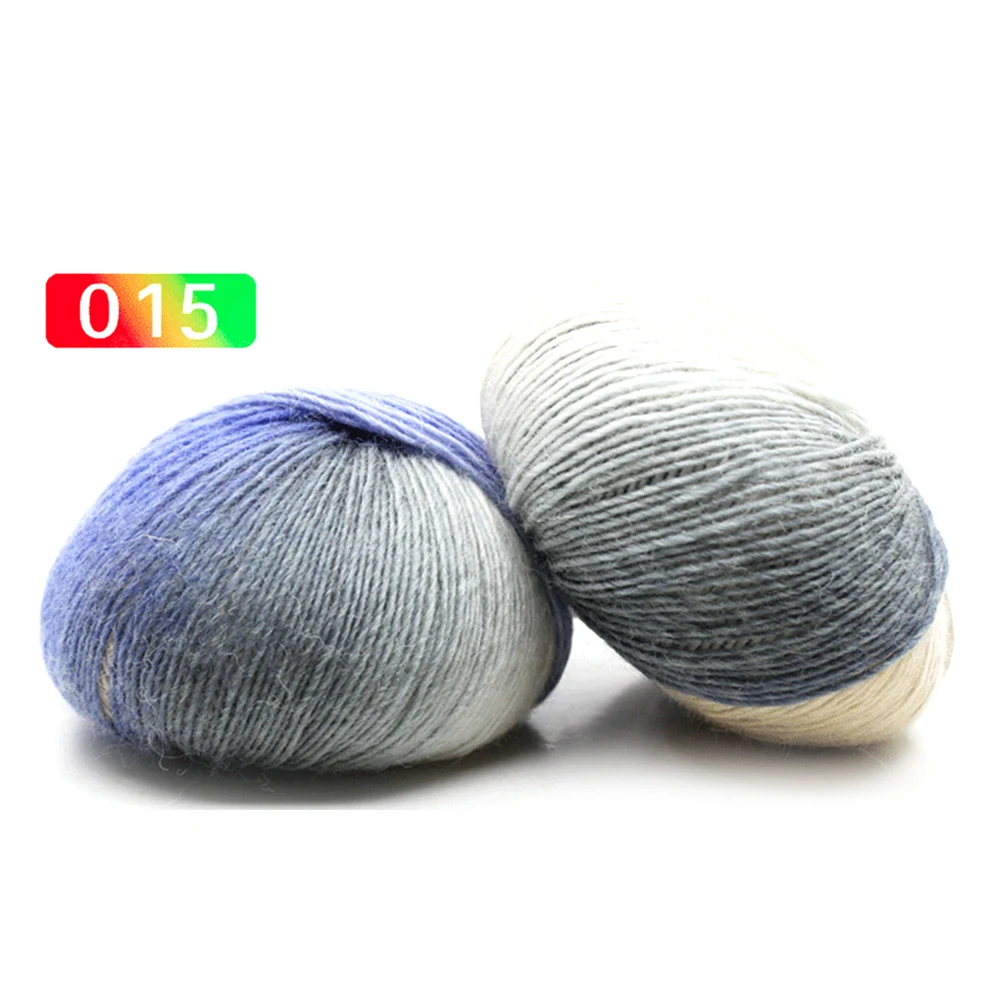 

GEZICHTA 15 Colors For Choosing Sock Candy Rainbow Style Wool Yarn Hand Knitting Yarn School Yarn For Knitting Crochet (003)