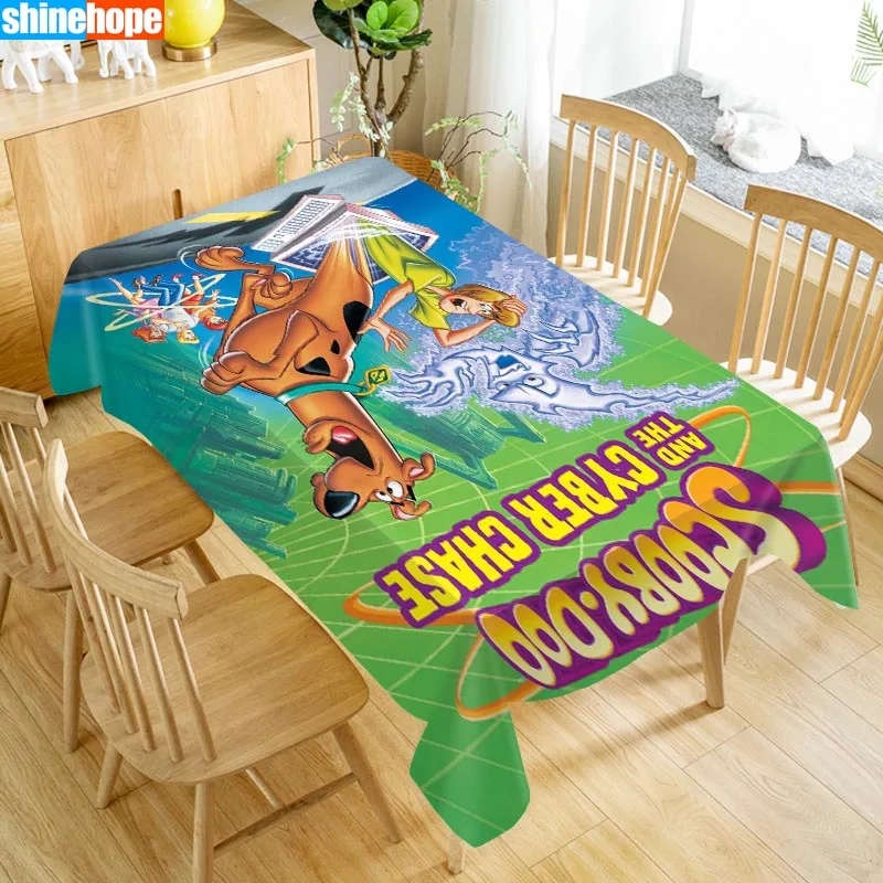 Customize Tablecloth Scooby Doo Oxford Cloth Dust Proof