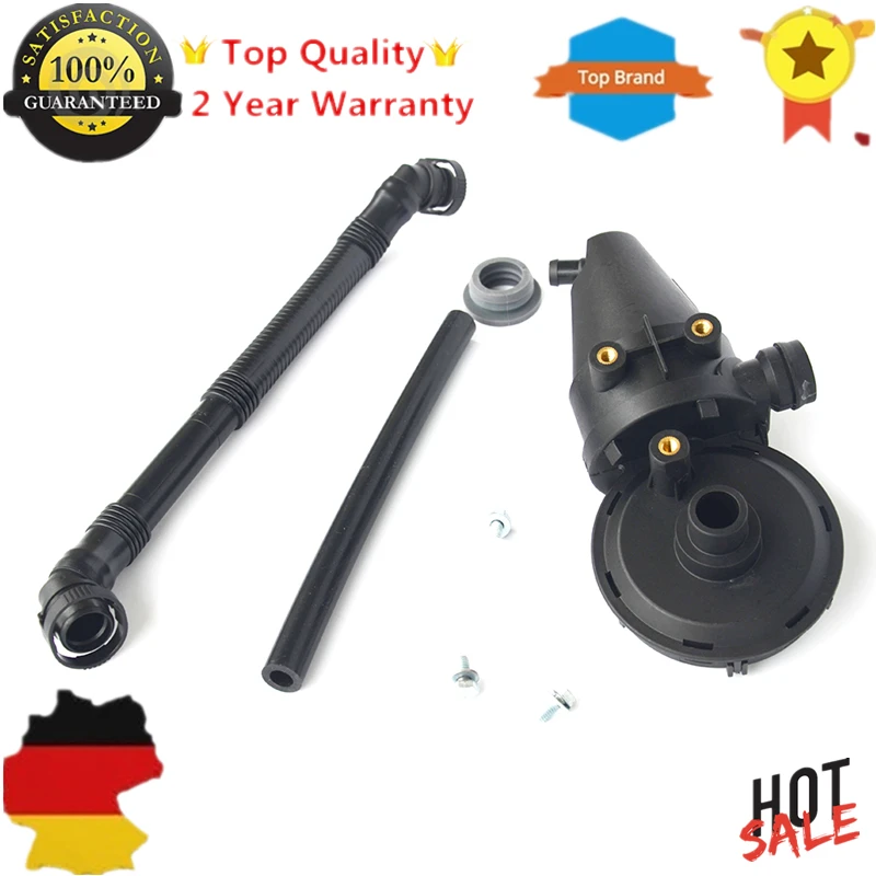 Fast Shipping, PVC Crankcase Vent Valve + Oil Separator Hose Kit For