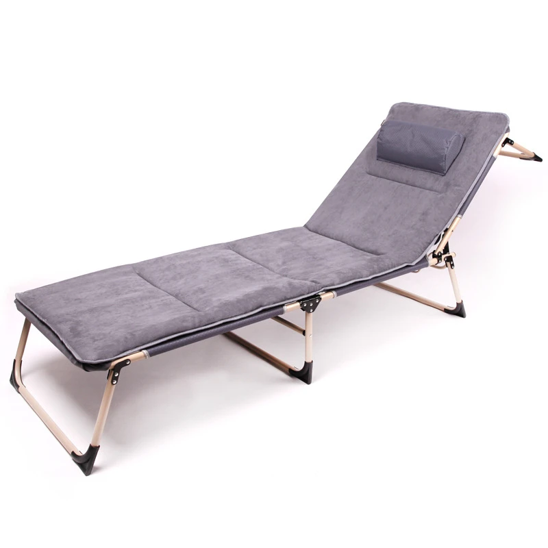 Simple Modern Portable Folding Household Office Leisure Lying Bed Reinforced Thickening Single Bed Beach Sun Lounger Chairs Simple Modern Portable Folding Household Office Leisure Lying Bed Reinforced Thickening Single Bed Beach Sun Lounger Chairs