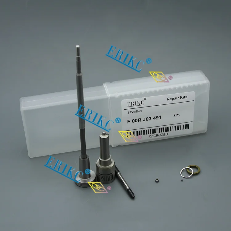 

ERIKC 0445120244 Injector overhaul valve kit F00RJ03491 nozzle DLLA150P1781 repair kits F00R J03 491 for injector 0445120150
