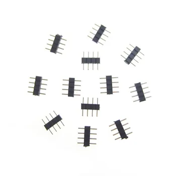 

Insert Easy Use 1000pcs 4 Pin Connections Male For Led Strip Lights RGB 5050 3528
