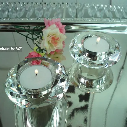 

4251 Mousse romantic mousse exquisite crystal small mousse small tealight candles holders for wedding,Wedding supplies