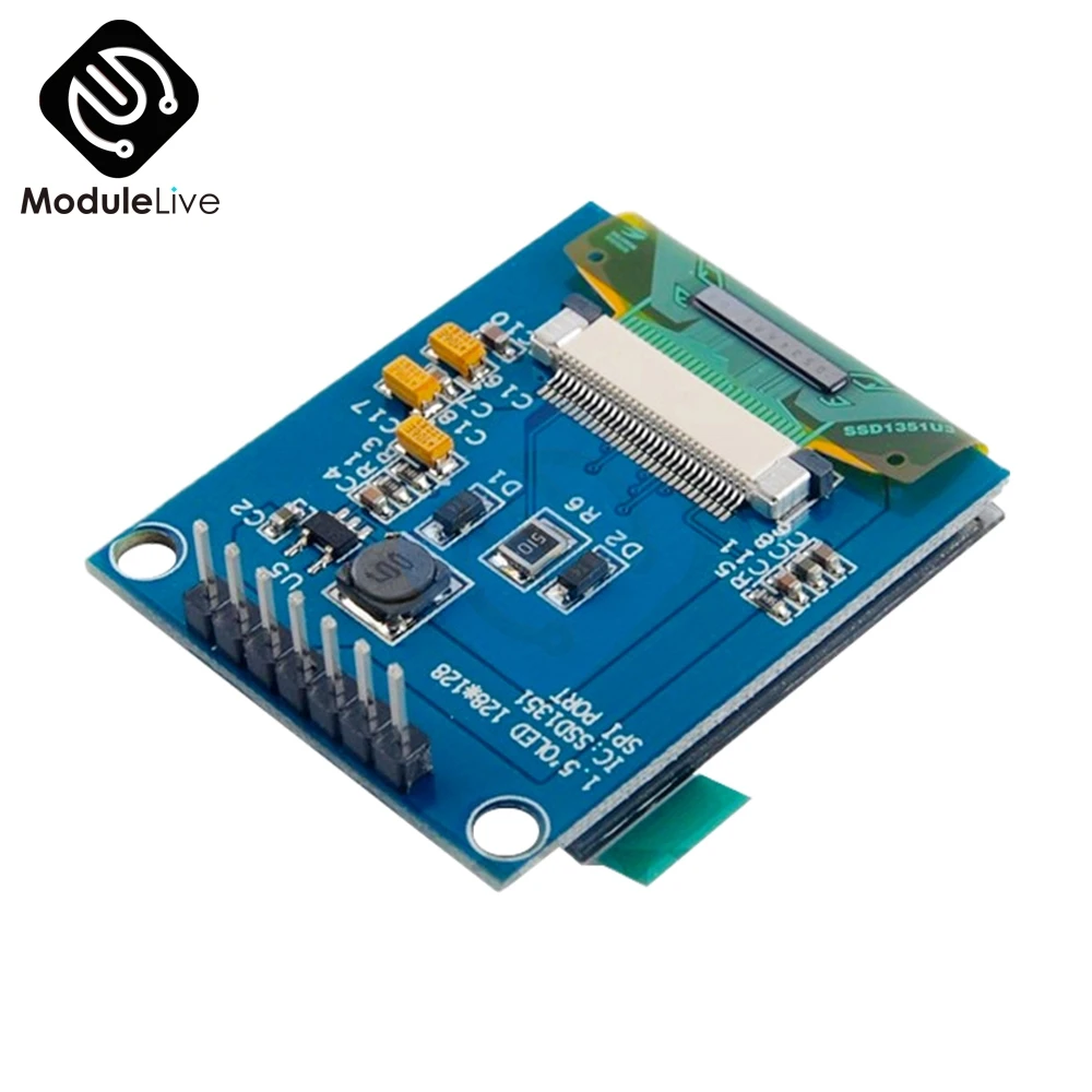 1,5 дюймов 1,5 ''7PIN полноцветный OLED модуль экран дисплея SSD1351 привод IC 128(RGB)* 128 SPI интерфейс для 51 STM32 Arduino