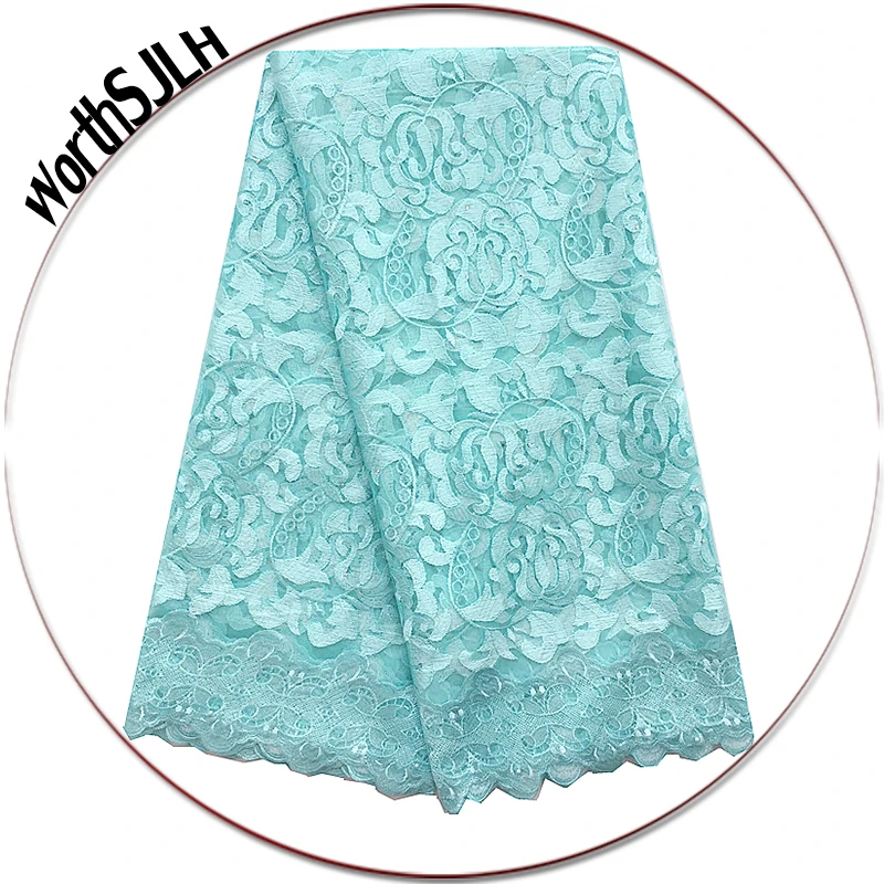 WorthSJLH Cheap Lace Fabrics With Free Shipping Latest Africa Lace High