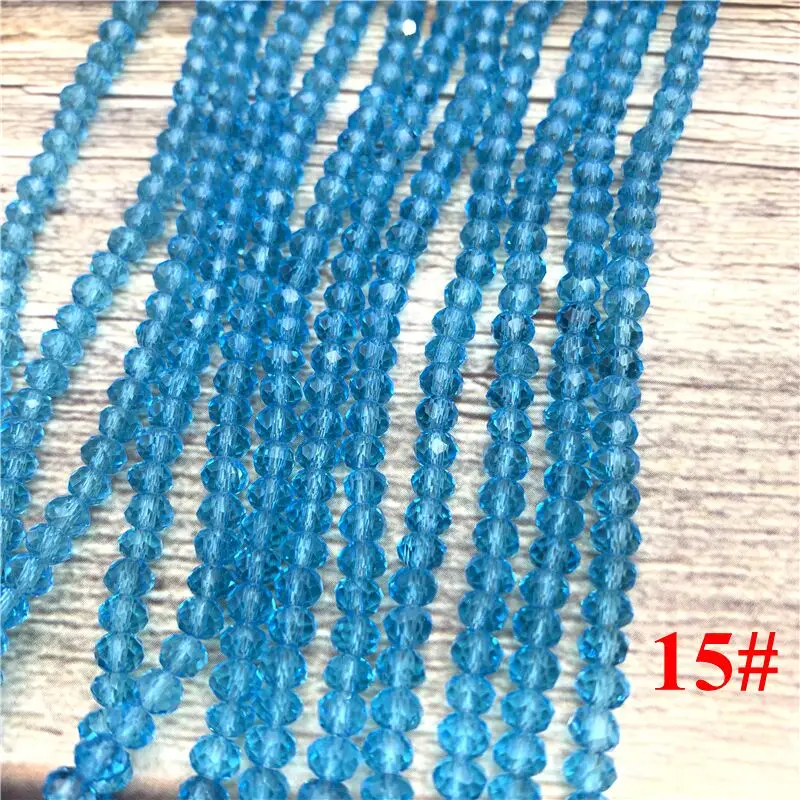 2x3mm/3x4mm/4x6mm Crystal Rondel Beads Faceted Glass Beads For Jewelry Making DIY Female Bracelet Necklace Jewelry 2x3mm/3x4mm/4x6mm Crystal Rondel Beads Faceted Glass Beads For Jewelry Making DIY Female Bracelet Necklace Jewelry