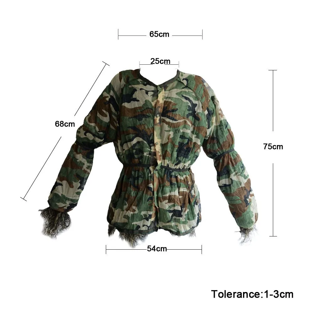 LOOGU Лесной камуфляж джунгли тактические Ghillie костюм комплект военный камуфляж прочный костюм снайпера тактическая одежда для охоты скрытие