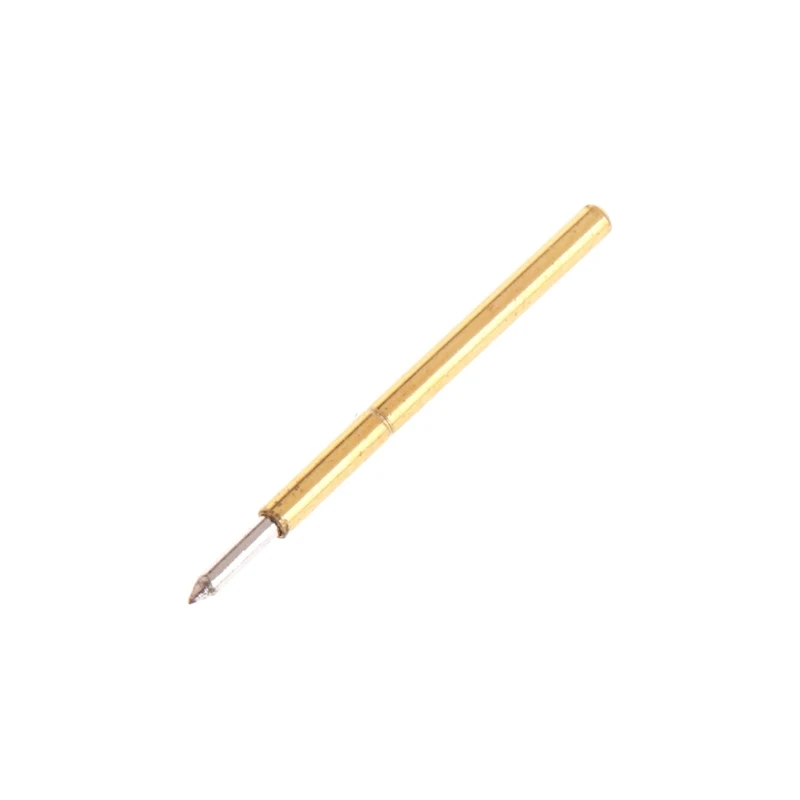 

100 Pcs Dia 1.02mm Length 15.85mm 100g Spring Test Probe Pogo Pin Tool P75-B1