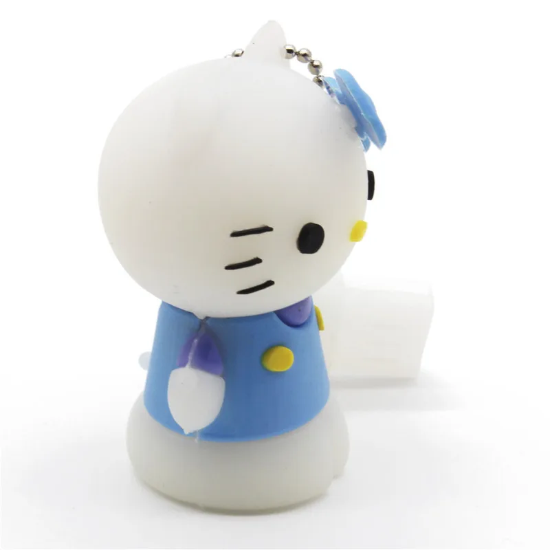 JASTER милый hello kitty USB флеш-накопитель 8 ГБ 16 ГБ 32 ГБ 64 ГБ 4 ГБ Флешка USB 2,0 U диск - Цвет: Blue