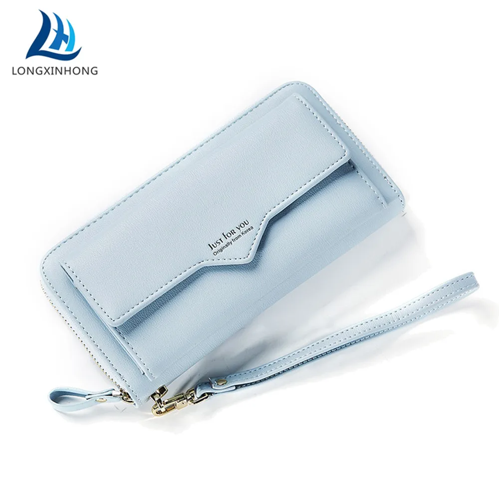 

Long Leather Clutch Wallet Women Cuzdan New Phone Money Bag Walet Coin Purse Portfolio Card Holder Portomonee Wallets Kashelek