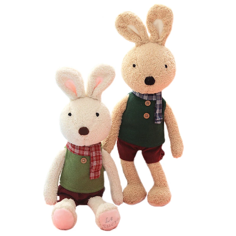 Buy Lovely Dressing Rabbits Plush Dolls Soft Bunny Stuffed Animals Toy Sweater