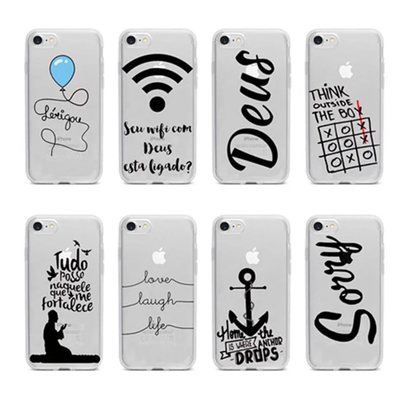 

Interesting French Portuguese Words Pirate Hard phone transparent Matte plastic Case Cover Coque For iPhone 4 5 6 7 8 Plus X
