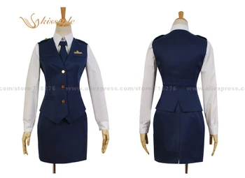 

Kisstyle Fashion Rail Wars! Nihon Kokuyu Tetsudo Koantai Nana Iida Uniform Cosplay Clothing Costume