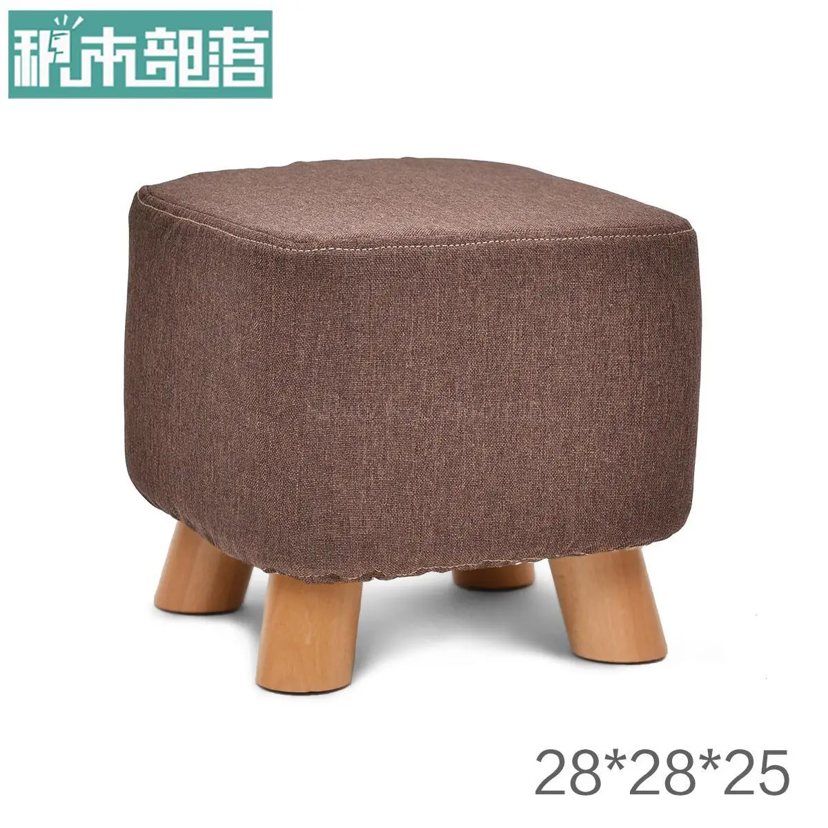 Прочная деревянная обувь скамейка модная обувь табурет креативный квадратный табурет ткань диван стул для кофе стол скамейка домашний стул - Цвет: VIP 5