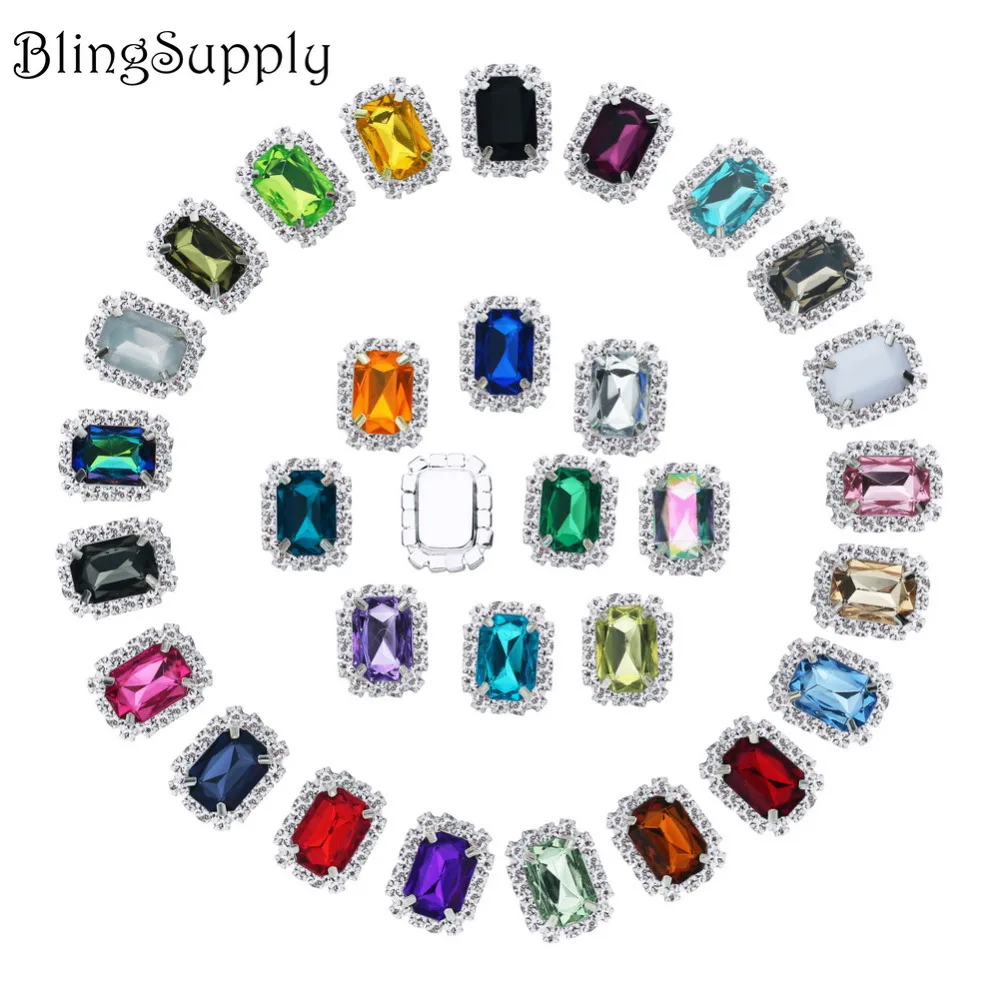

Free shipping 19*15mm acrylic rhinestone button flatback can mix colors 100PCS/lot(BTN-5673)