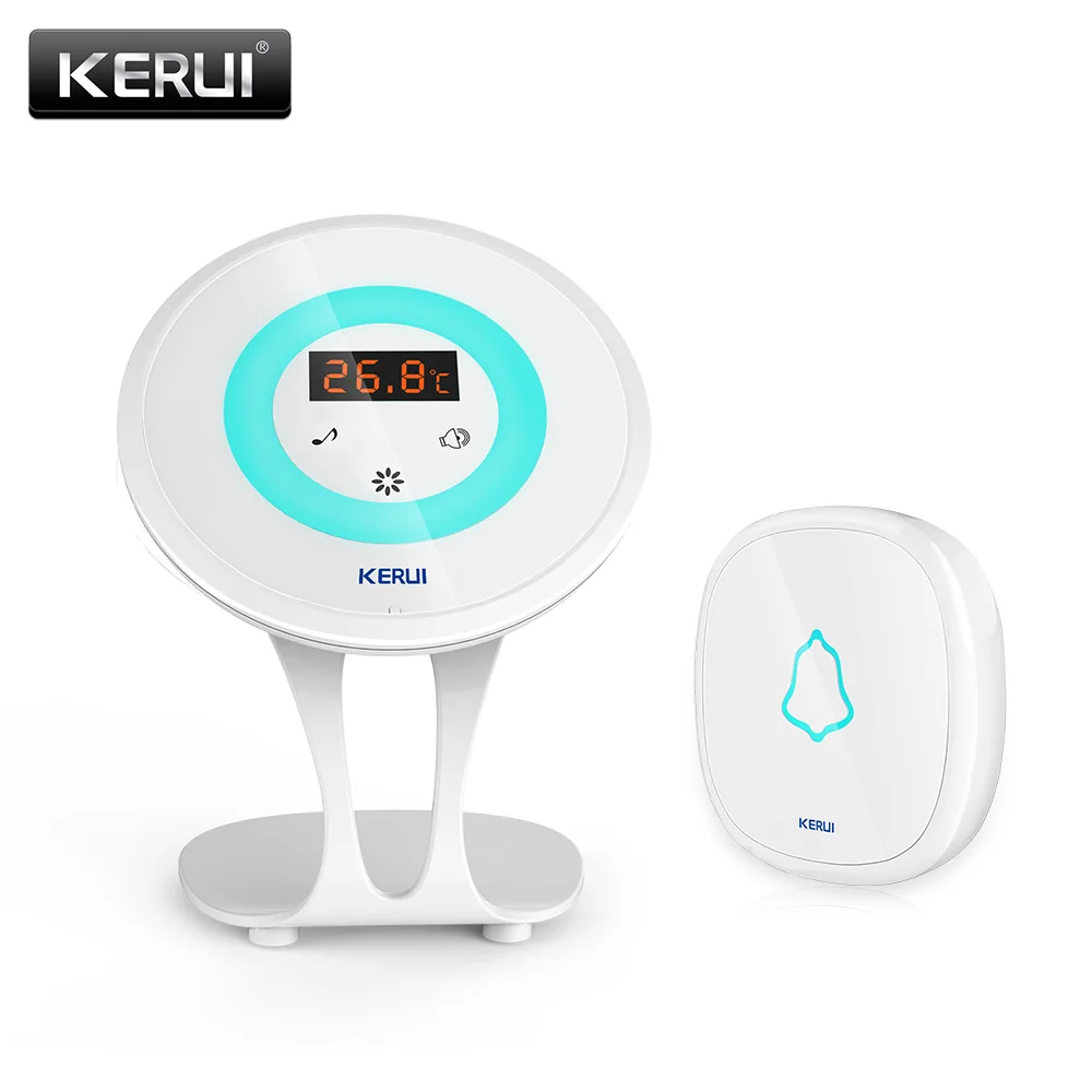 KERUI M536 датчик температуры дверной звонок сигнализации с функцией Красочные night