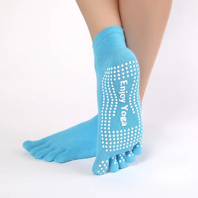 1 pair Women Yoga Socks Non slip Massage Rubber Fitness Warm Socks Gym