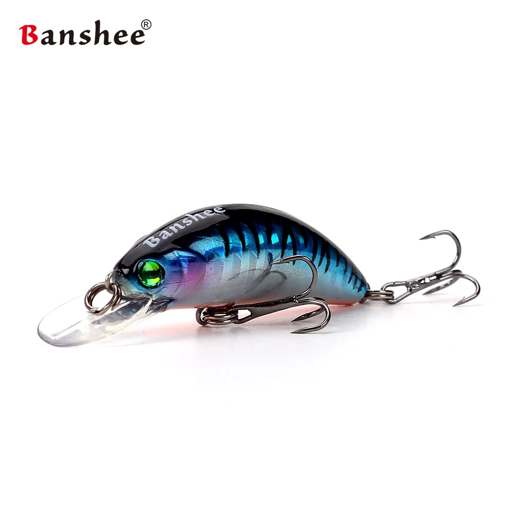Banshee 54 мм 4 7 г Щука для воблеров рыболовные приманки мини гольян черная наживка