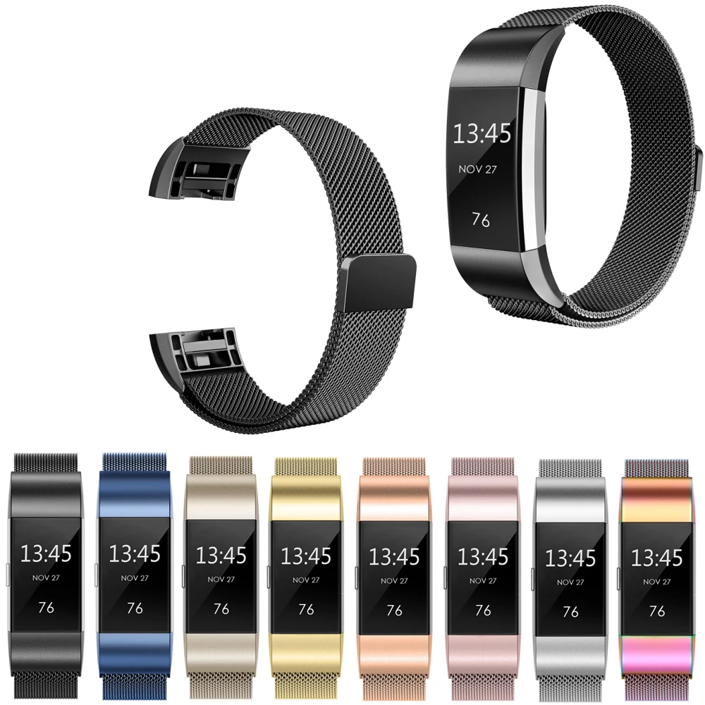 

Joyozy Mesh Loop stainless steel strap for Fitbit Charge 2 band for charge 2 smart wristband bracelet strap charge2 New Color