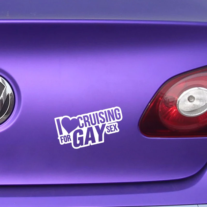 I LOVE CRUISING FOR GAY SEX Sticker Decal Funny Vinyl Car Bumper