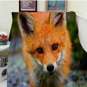 

Blanket Comfort Warmth Soft Plush Easy Care Machine Wash Funny Fox PORTRAIT ANIMAL Sofa Bed Throw Kid Adult Warm Blanket