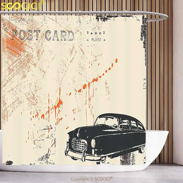 Funky Shower Curtain Oktoberfest Decorations Collection Circle Shape