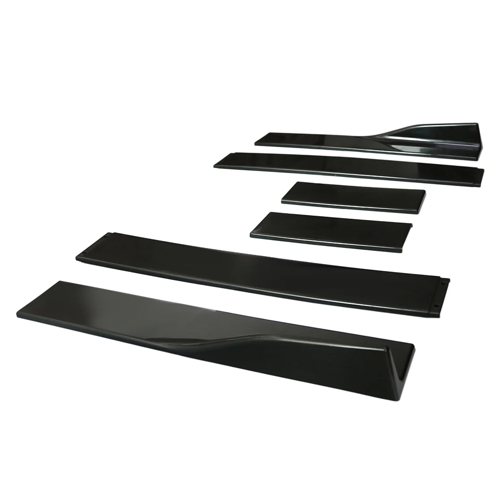 

Car Side Skirt Extensions Rocker 2.2M Universal Splitters Diffuser Lips Side Skirt Car Accessories