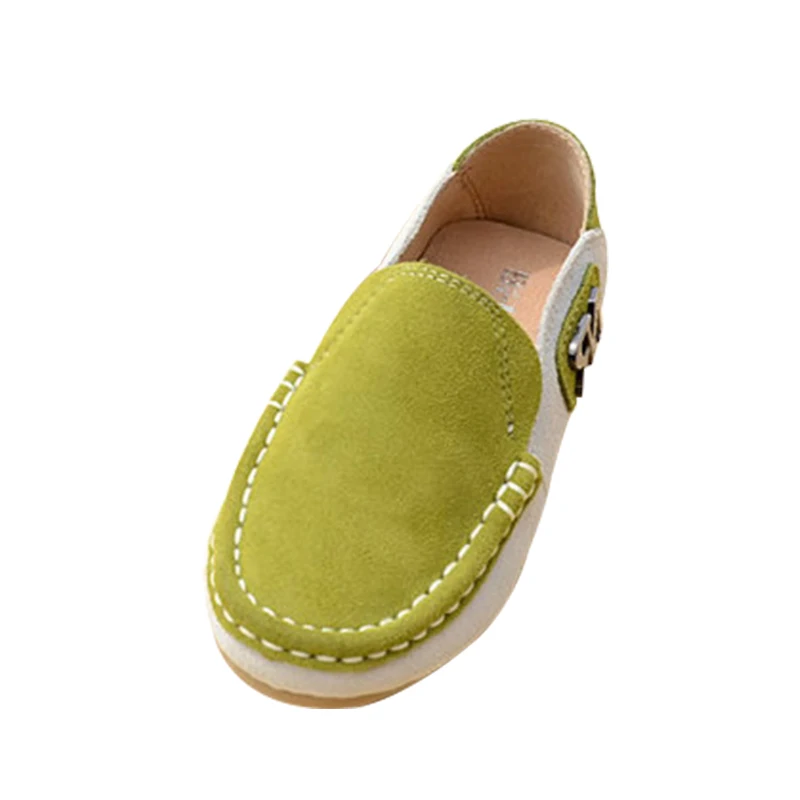Обувь из натурального нубука для мальчиков; цветная спортивная обувь для отдыха