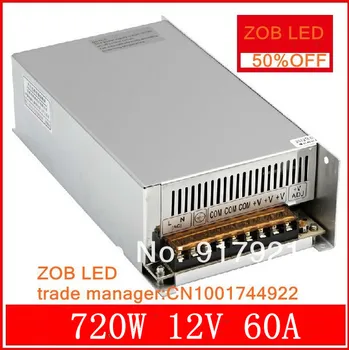 

720W 12V 60A LED Switching Power Supply,12V 60A power supply 12V Output,85-265AC input,FREE SHIPPING