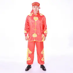 Мужская одежда для косплея Национальный Китайский народный костюм для танцев с драконом традиционная молодежная одежда для боевых