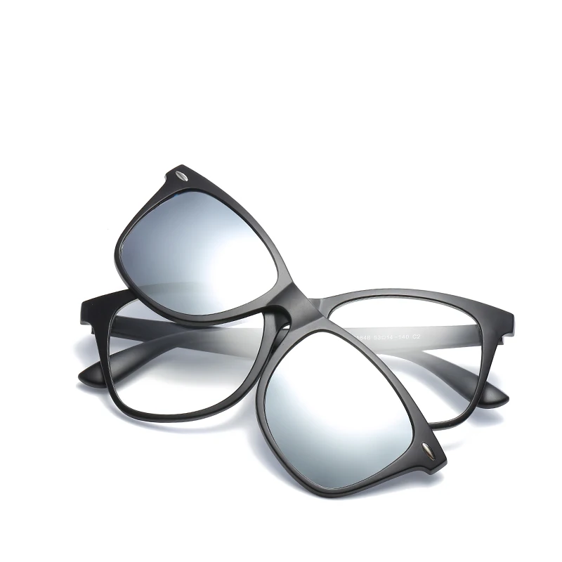 Магнитные привлекательные поляризованные солнцезащитные очки для женщин и мужчин прозрачный Леопард ночного вождения Ретро оправа для очков de sol masculino