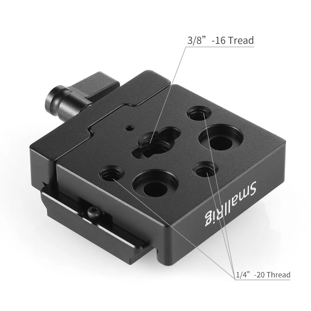 SmallRig Universal Quick Release Clamp and Plate( Arca-type Compatible) Baseplate For Mirroless And DSLR Cameras- 2280