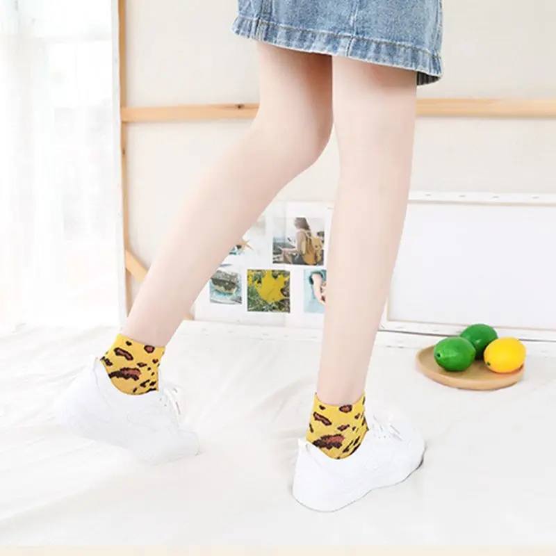 15 видов стилей, женские короткие носки-башмачки в Корейском стиле, унисекс, хлопковые, Нескользящие, в рубчик, милые, леопардовые, с принтом кота, чулочно-носочные изделия разных цветов