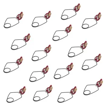

ABLD-Flute Button Key Pad Indentation Clip for Flute-players Repair Tools Orchestral Instrument Maintenance Pack of 16