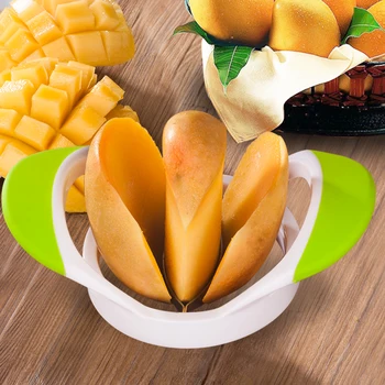 

New upgrade Stainless steel Mango Cutter knife mango Splitters Slicer Fruit Divider Corer Cutters Kitchen Accessaries