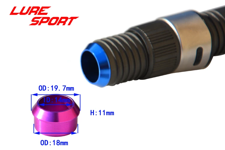 Люрезорт 8 шт. алюминиевая крышка кольцо для FUJI катушка сиденье CCK проверка ветра Удочка строительный компонент ремонт Стержень DIY аксессуар