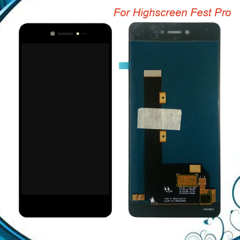 

100% Tested OK For Highscreen Fest Pro LCD Display +Touch Screen Digitizer Assembly With highscreen fest pro black colour