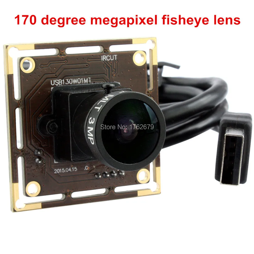 

1.3MP 960P HD usb camera wide angle 170 degree fisheye lens UVC security endoscope usb camera module board 38*38mm