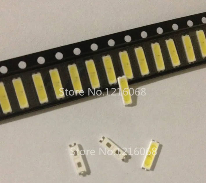 100PCS LG LED TV Application Middle Power LCD Backlight 0.5W 7020 3V Cool white | Освещение