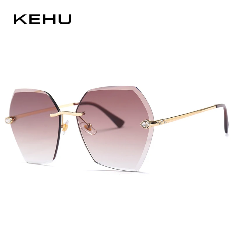 hexagonal rimless glasses