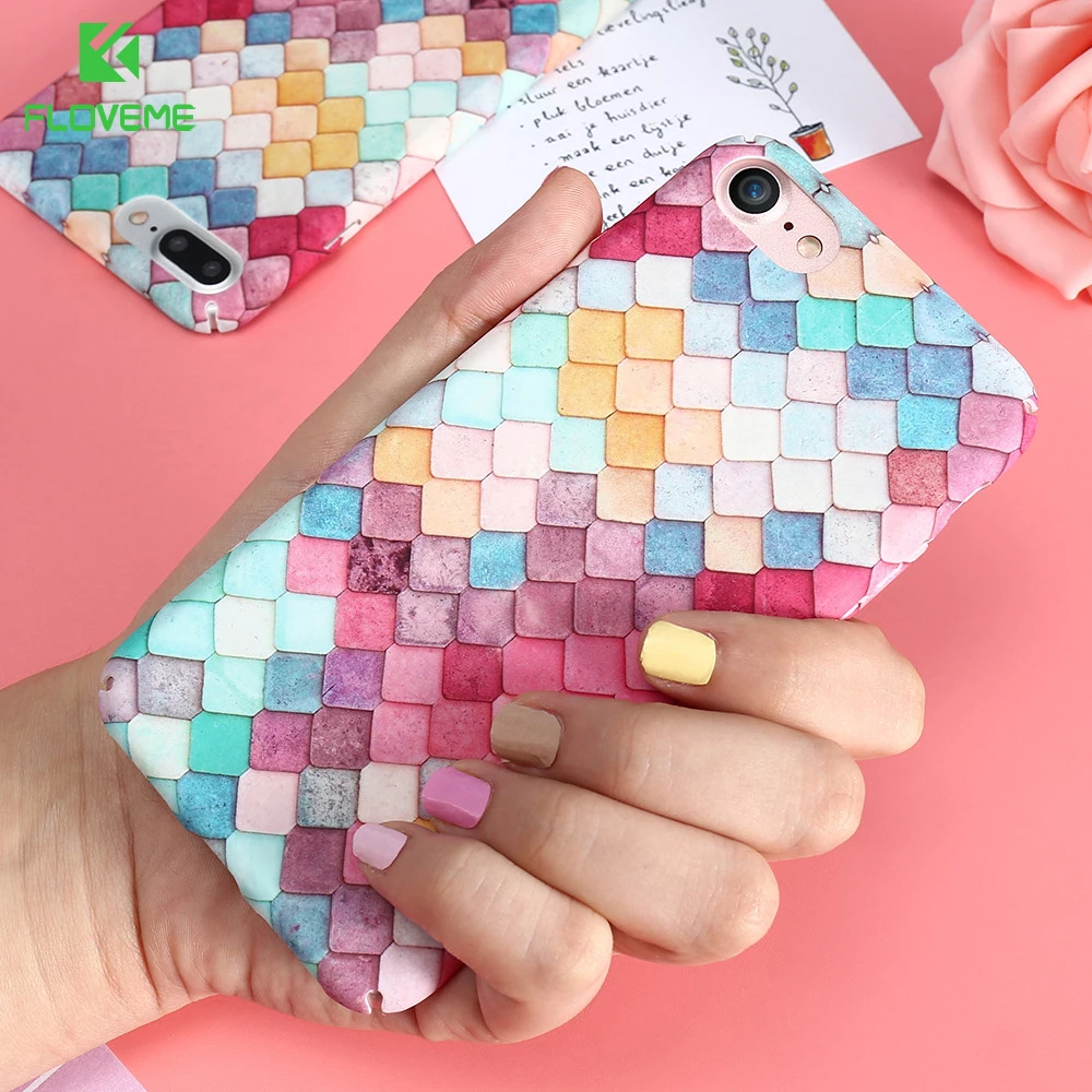 FLOVEME For iPhone 5 Case Scales Squama 5s 5e Thin Slim Back Cover 6s Multicolor Accessories |