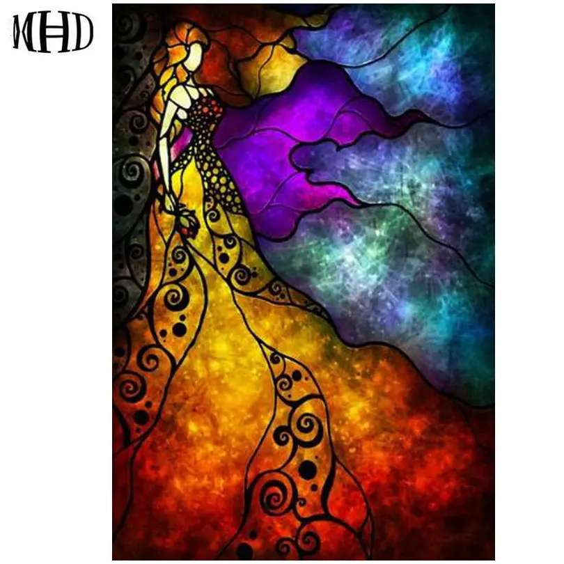 

MHD Mosaic Pattern Full Square & Circle 5D DIY Diamond Painting 3D Diamond Embroidery Crystal Needlework Artwork Child Gift new