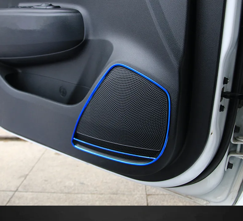 Keao For Kia Rio 4 X line font b Interior b font Mouldings door loudspeaker cover
